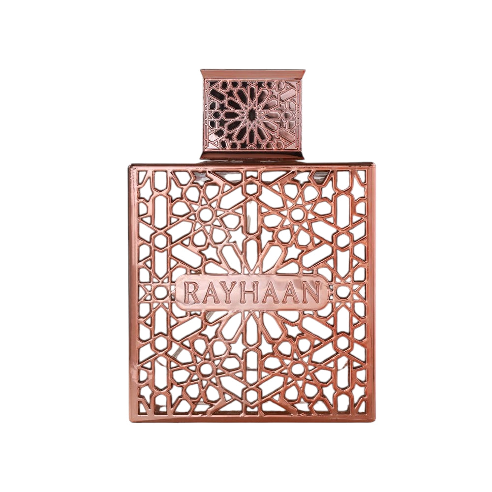 RAYHAAN DIVINE – Lichi, rosa y chocolate con un fondo elegante