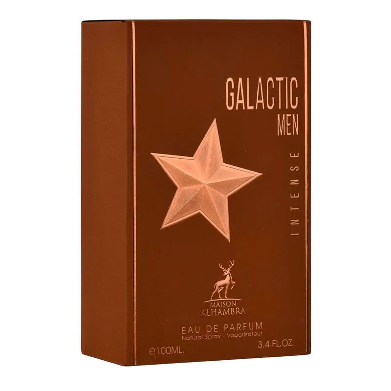 MAISON ALHAMBRA GALACTIC MEN INTENSE – Tabaco, miel y cacao