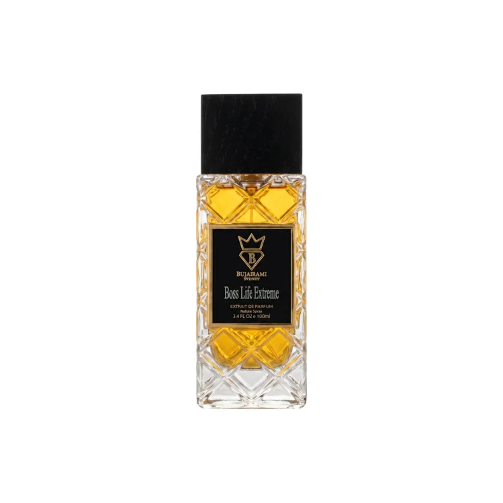 BUJAIRAMI BOSS LIFE EXTREME – Incienso, especias y oud profundo